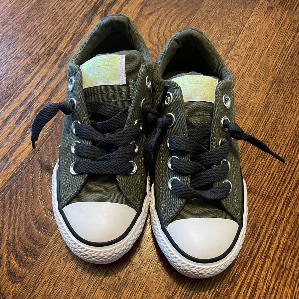 Brand New Army Green Converse.